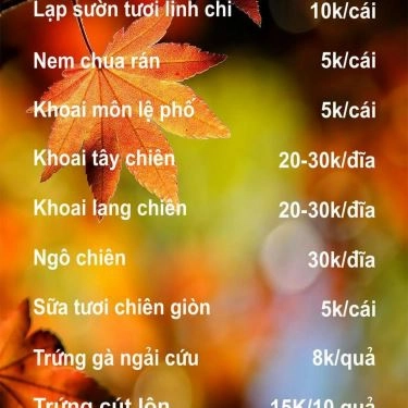 Thực đơn- Quán Ăn Bún Đậu Mắm Tôm & Chè Sài Gòn - Hồ Tùng Mậu