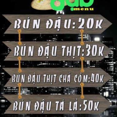 Thực đơn- Quán Ăn Bún Đậu Mắm Tôm - Quán Chuối