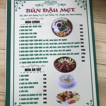 Tổng hợp- Quán Ăn Bún Đậu Mẹt