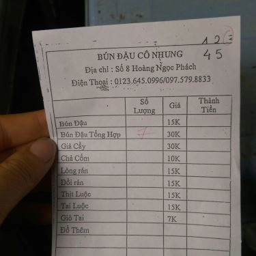 Tổng hợp- Quán Ăn Bún Đậu Mẹt Cô Nhung