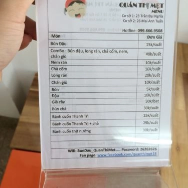 Tổng hợp- Quán Ăn Bún Đậu Mẹt Quán - Hoàng Cầu