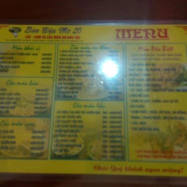 Thực đơn- Quán Ăn Bún Đậu Mơ - Nguyễn Thị Định