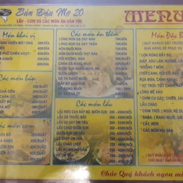 Tổng hợp- Quán Ăn Bún Đậu Mơ - Nguyễn Thị Định