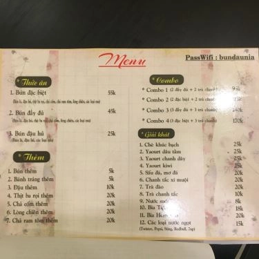 Tổng hợp- Quán Ăn Bún Đậu Nia - Thống Nhất