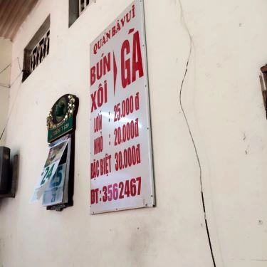 Thực đơn- Quán Ăn Bà Vui - Xôi Gà, Bún Măng Gà