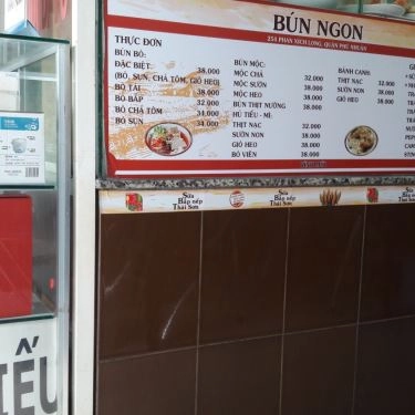 Thực đơn- Quán Ăn Bún Giò Mỹ Sơn - Phan Xích Long
