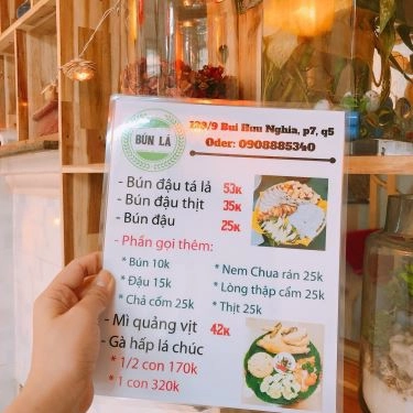 Thực đơn- Quán Ăn Bún Lá