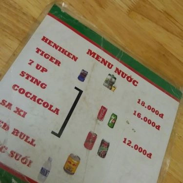 Thực đơn- Quán Ăn Bún Mắm Nêm Đà Nẵng 168