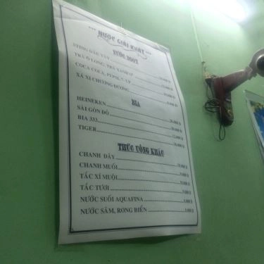 Thực đơn- Quán Ăn Bún - Miến - Cháo Măng Vịt