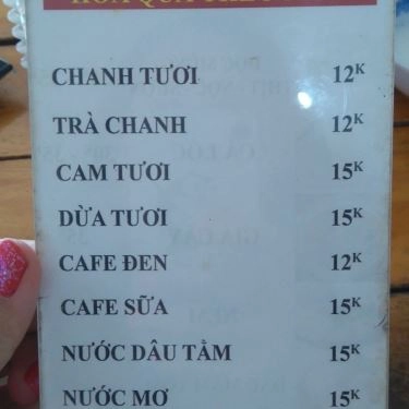 Thực đơn- Quán Ăn Quán Hằng - Ẩm Thực Hà Nội