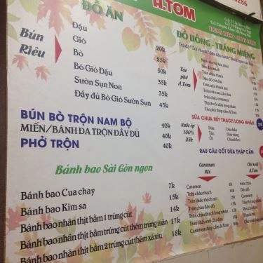 Thực đơn- Quán Ăn Bún Ngon - Tạ Quang Bửu