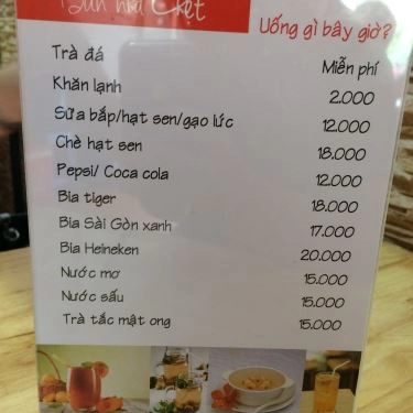 Thực đơn- Quán Ăn Bún Nhà Chẹt - Bún Chả & Bún Đậu Hà Nội