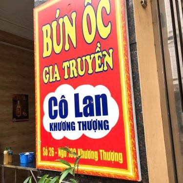 Thực đơn- Quán Ăn Bún Ốc Cô Lan