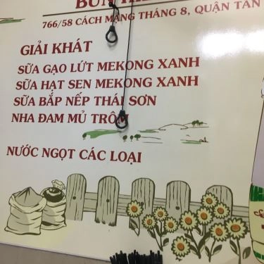 Thực đơn- Quán Ăn Bún Riêu Bà Tý