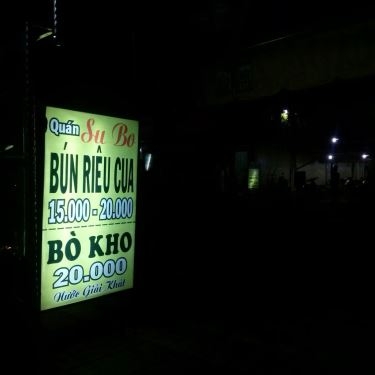Thực đơn- Quán Ăn Su Bo - Bún Riêu Cua & Bò Kho