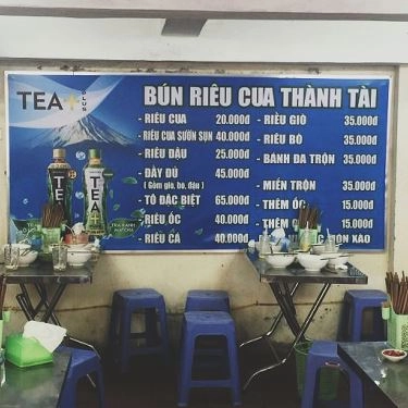 Thực đơn- Quán Ăn Thành Tài - Bún Riêu & Lẩu Cua