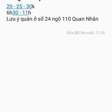 Tổng hợp- Quán Ăn Bún Riêu - Quan Nhân