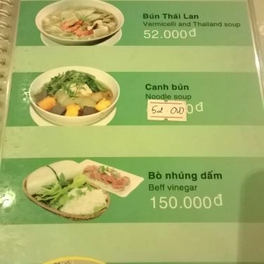 Thực đơn- Quán Ăn Bún Sài Gòn  - I Love Bún