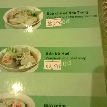 Thực đơn- Quán Ăn Bún Sài Gòn  - I Love Bún