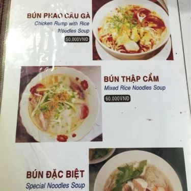 Thực đơn- Quán Ăn Cát Tường - Bún Thang & Gà Ta