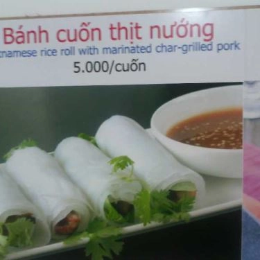 Thực đơn- Quán Ăn Bún Thịt Nướng Loan - Ngô Quyền