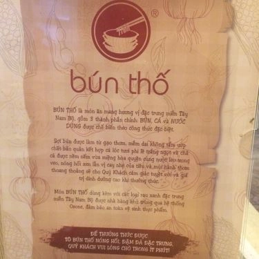 Thực đơn- Quán Ăn Bún Thố