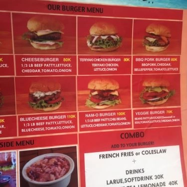 Thực đơn- Quán Ăn Burger Bro's - An Thượng