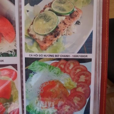 Thực đơn- Quán Ăn Burger Cá Hồi Đỏ Canada