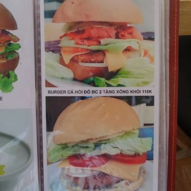 Thực đơn- Quán Ăn Burger Cá Hồi Đỏ Canada