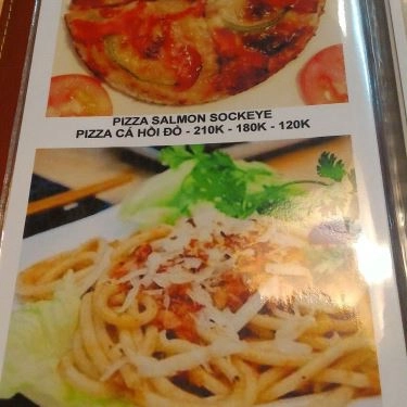 Thực đơn- Quán Ăn Burger Cá Hồi Đỏ Canada