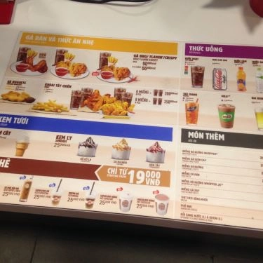 Thực đơn- Quán Ăn Burger King - Bùi Viện