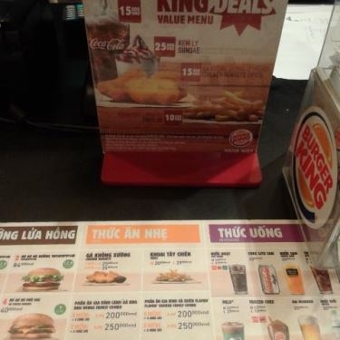 Thực đơn- Nhà Hàng Burger King - Thảo Điền