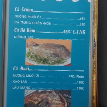 Thực đơn- Quán Ăn Cá Biển Nha Trang 2