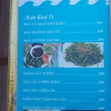 Thực đơn- Quán Ăn Cá Biển Nha Trang 2