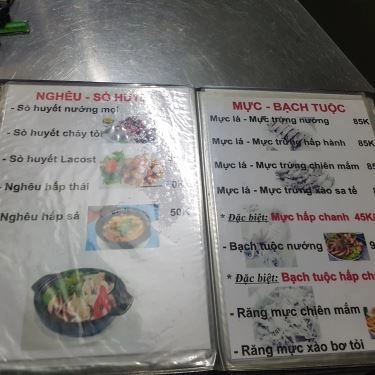 Thực đơn- Quán Ăn Cá Biển Nướng 68