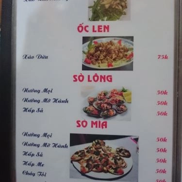 Thực đơn- Quán Ăn Cá Biển Nướng 68