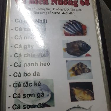 Thực đơn- Quán Ăn Cá Biển Nướng 68