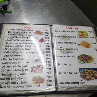 Thực đơn- Quán Ăn Cá Biển Nướng 68