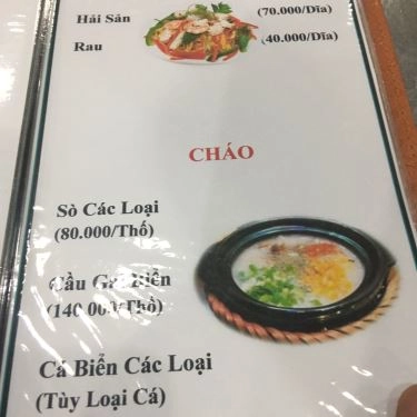 Thực đơn- Quán Ăn Hải Sản Phú Lộc