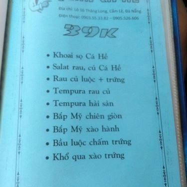 Thực đơn- Cá Hề - Quán Ăn Đồng Giá 49K