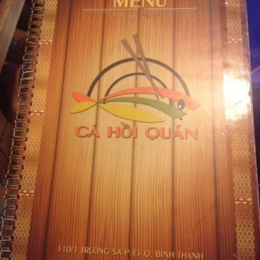 Thực đơn- Quán Ăn Cá Hồi Quán - Quán Nhậu