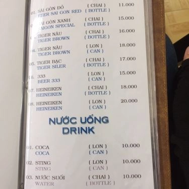 Thực đơn- Quán Ăn Cà Ri Ấn Độ Himalaya