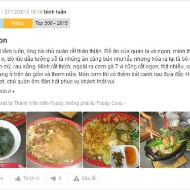 Tổng hợp- Quán Ăn Cà Te Quán - Bò Nhúng Me - Khu Ẩm Thực Food Square