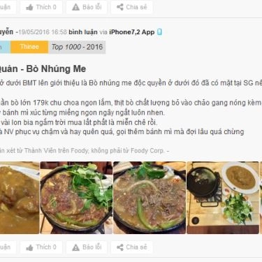 Tổng hợp- Quán Ăn Cà Te Quán - Bò Nhúng Me - Khu Ẩm Thực Food Square
