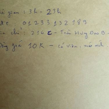 Tổng hợp- Quán Ăn Cá Viên Chiên - 216C Trần Hưng Đạo