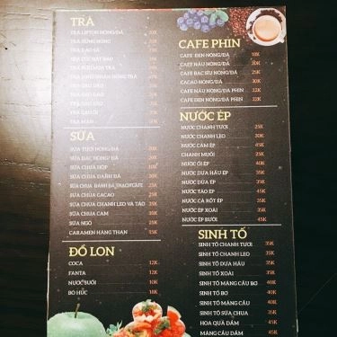 Thực đơn- Quán Ăn Cafe, Bún Hải Sản & Cháo Niêu - Tô Hiệu