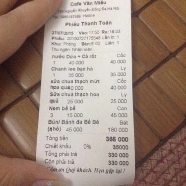 Tổng hợp- Quán Ăn Cafe Văn Miếu - Nguyễn Khuyến