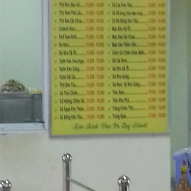 Thực đơn- Quán Ăn Căn Tin Nhà E - Ký Túc Xá Đại Học Quốc Gia TP. HCM