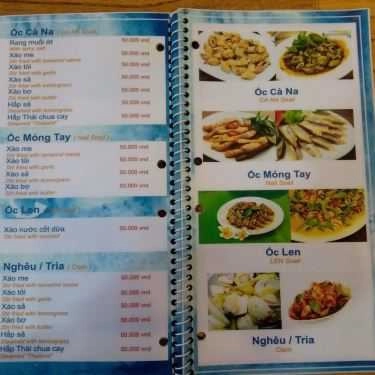 Thực đơn- Quán Ăn Càng Ghẹ Quán