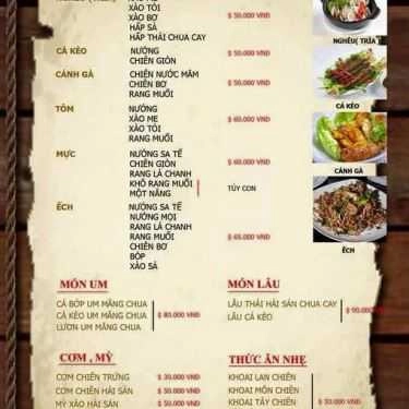 Thực đơn- Quán Ăn Càng Ghẹ Quán